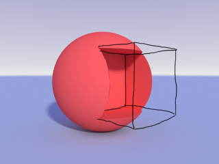 Sphere and Cube subtract